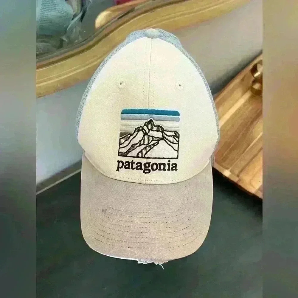 Patagonia Trucker Hat  blue & white